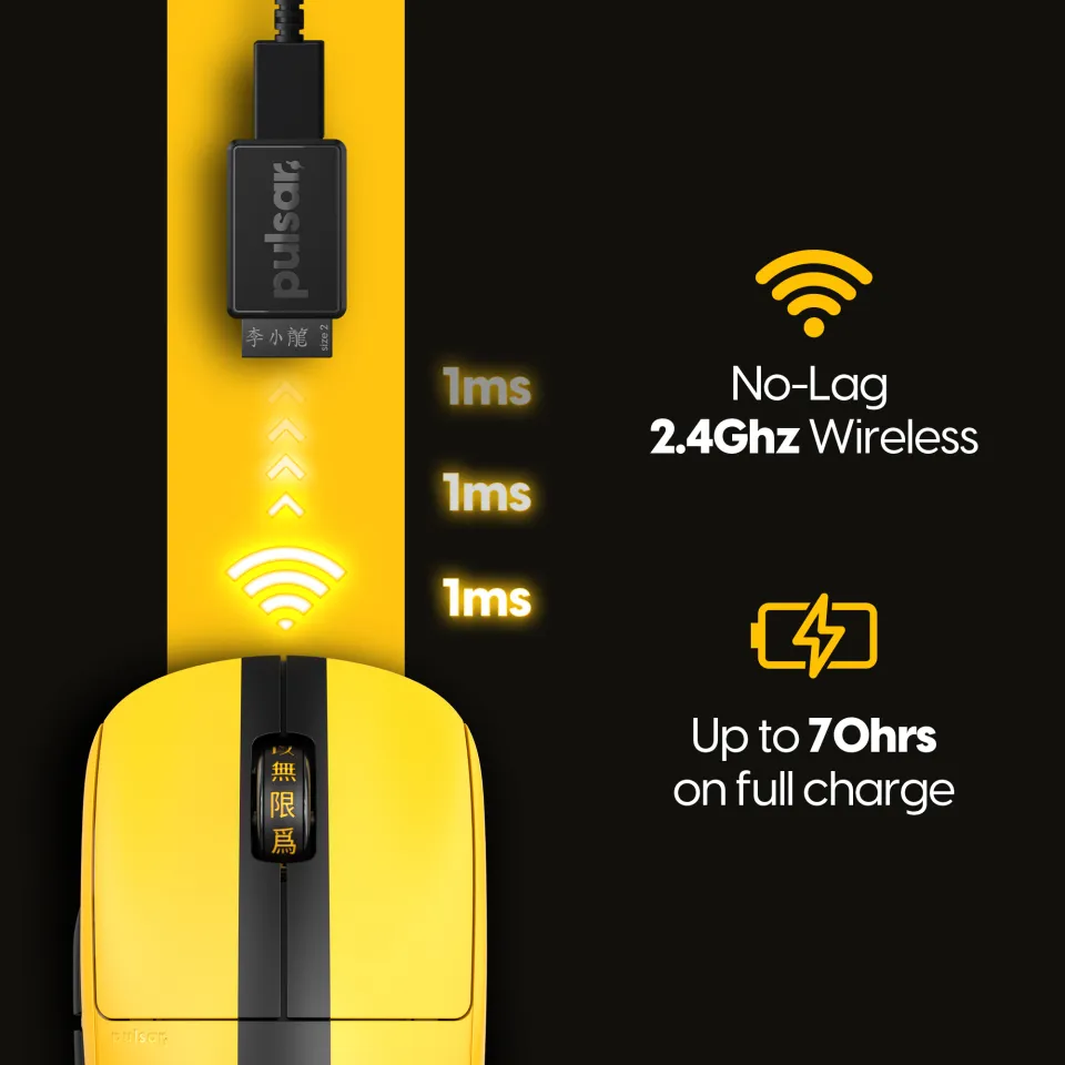 Pulsar X2 Wireless Mini / Medium Bruce Lee Edition | Lazada Singapore