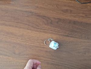 Đèn sạc bằng USB lên Mèo hoạt hình Keychain nhấn mô phỏng bằng giọng nói căng thẳng sốt ruột giải tỏa Đồ chơi treo lòng thòng