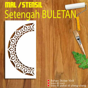 MAL STENSIL ORNAMEN BULATAN SETENGAH