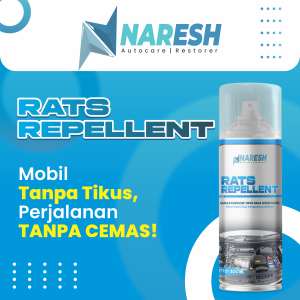 NARESH - Semprotan Pengusir Tikus Anti Tikus Khusus Mesin MobilB 300ml