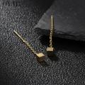 OYJR Anting Telinga Panjang Titanium Asli Ori Subang Anti Karat Perempuan Korean Earrings for Women. 