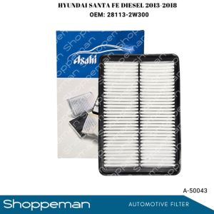 HYUNDAI SANTA FE DIESEL 2013-2018 Air Filter Cleaner OEM: 28113-2W300 A-50043 Asahi