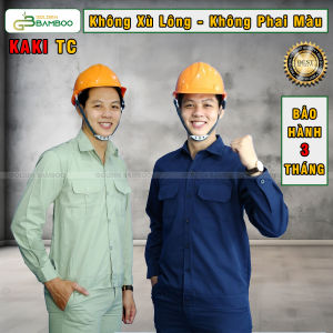 Quần áo bảo hộ lao động Golden Bamboo vải kaki đồng phục cơ khí nam chất vải KAKI Thành Công không xù lông và phai màu