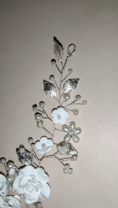 Thanh lịch bạc pha lê headbands cưới cô dâu hairpiece công chúa headbands Phụ kiện tóc cưới