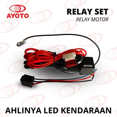 KABEL RELAY SET AYOTO LAMPU MOBIL & MOTOR LED & HID & BILED