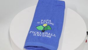 Pickleball Lover Towel Papa Is My Name Pickleball Is My Game Towel Papa’s Pickleball Gift (PAPA IS MY NAME T)