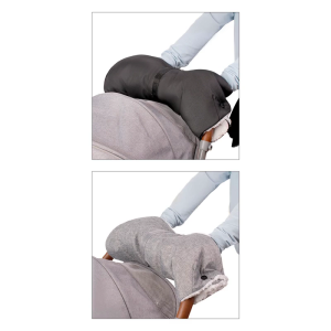 รถเข็นเด็กกันน้ำที่อุ่นมือชั้นนอกอ็อกซ์ฟอร์ดถุงมือมีเส้นตุ๊กตาสำหรับรถเข็นและรถม้าส่วนใหญ่ในฤดูหนาว