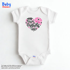 Baby Onesies PH My 1st Mothers Day Baby Onesie 0-12 months Newborn Baby Boy Girl First Mothers Day