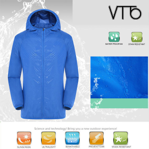 VTTO Mens Womens Quick Dry Hiking Jacket Waterproof Sun UV Protection Coats Outdoor Sports Fishing Skin Jackets