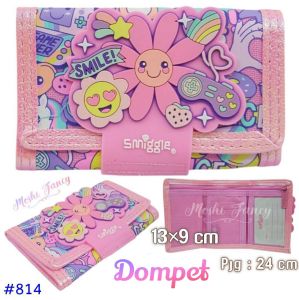 Dompet Lipat Anak Perempuan Motif Epic Flower / Dompet Lipat Anak Flip Flower Pink / Wallet Girl Flower
