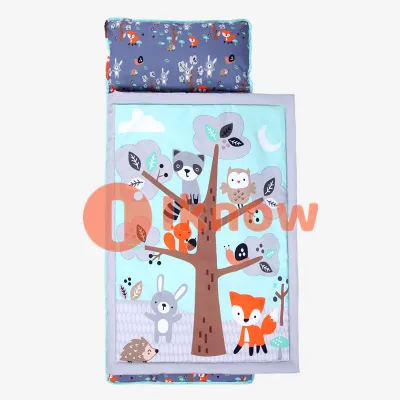 I know Baby Nap Mat With Blanket Toddler Removable Pillow Children Travel Soft Bed For Preschool Kids Daycare Sleeping Bags