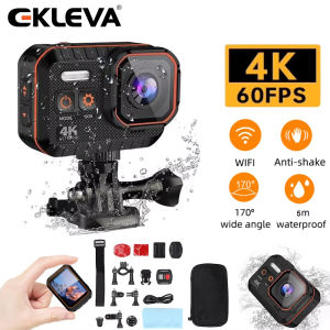 Ekleva Camera hành động HD Với Điều Khiển Từ Xa Màn Hình Không Thấm Nước Thể Thao 4K Máy Ảnh ổ Ghi máy ảnh thể thao Mũ Bảo Hiểm Lặn Biển Hành Động Cam
