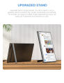 ARZOPA A1M - 17.3" Portable Monitor, 1080P FHD 103% sRGB IPS Gaming Monitor Laptop Monitor with Built-in Kickstand HDMI USB C External Screen for PC Mac Phone Xbox PS5. 