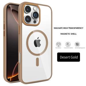 Luxury Wireless Charger For Magsasfe Case For iPhone 17 16 15 14 13 12 11 Pro Max Funda Bumper Shockproof Clear Cover