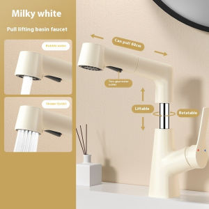 Faucet Can Rotate Kitchen Washbasin Micro Air Bubble Water Faucet Universal Cold And Hot Suction Household FaucetFast shipping