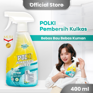 POLKI - PEMBERSIH KULKAS Refrigerator Cleaner Spray 400 ml Anti Bakterial