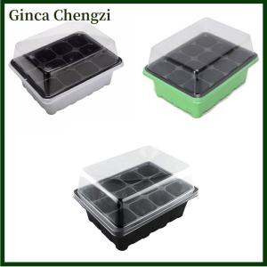 Ginca 3pcs set 12 Cell Starter Kit Starting Plant Propagation Tray Dome Gardening