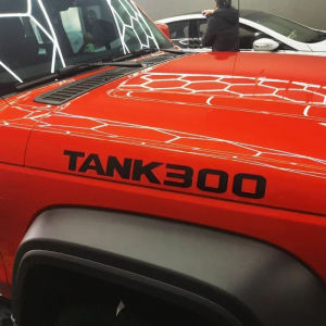 GWM tank 300 อุปกรณ์เสริมแฟชั่นรถจัดแต่งทรงผมรถร่างกายสติ๊กเกอร์ปกตกแต่งป้องกันป้องกันรอยขีดข่วนตัด