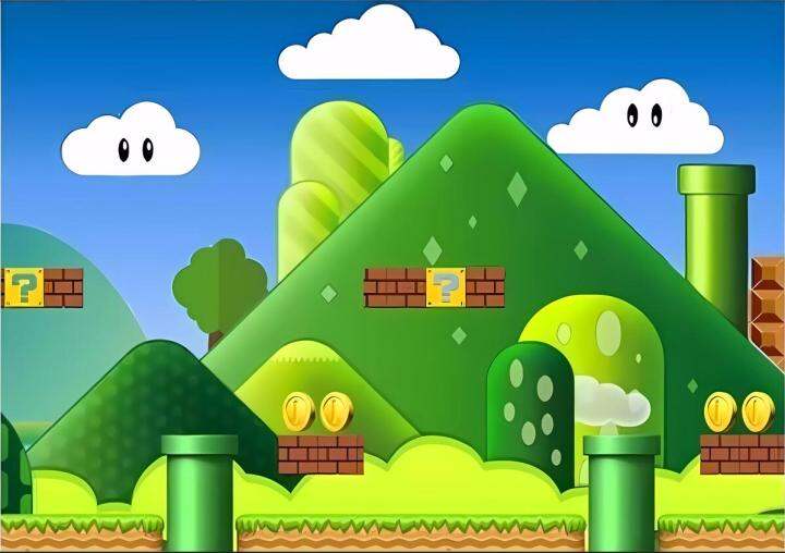 7x5ft Super Mario Photography Background for Green Mario Theme Party ...