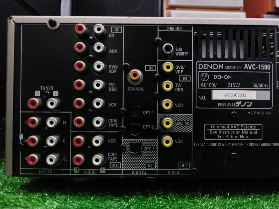 แอมป์DENON รุ่นAVC-1580 จากตู้ญี่ปุ่นมือ ใช้ไฟ100สุง/กว้าง