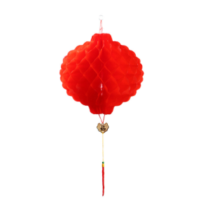 2pcs Lampion Plastik Tebal Lampion Imlek Hiasan Dekorasi Tahun Baru China Lampion Honeycomb Nanas