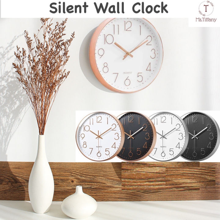 SG Stock Wall Clock 30cm Silent Quartz Wall Clock Digital Lazada