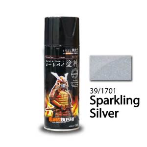 Sơn xịt Samurai Chính Hãng màu Bạc Lấp Lánh - 1701** (bạc kim loại). 400ml