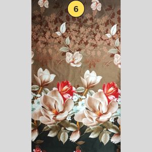 D#BR1 ผ้าไหมอิตาลีพิมพ์ลาย หน้ากว้าง 94" เนื้อผ้านุ่ม ลื่น พลิ้ว ใส่สบาย ขนาด 1 เมตร พร้อมส่ง