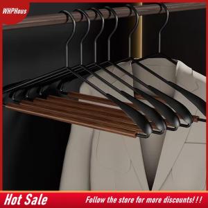 【COD】🔥🔥🔥 Thickened Wide-shoulder Beech Iron Suit Hanger Seamless Non-slip Paint Metal Hanger Home Hotel Dry And Wet Dual-use Hange