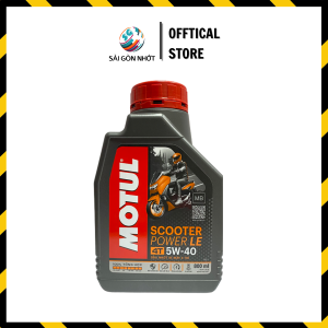 [GIẢM 10%] Dầu Nhớt Xe Tayga Tổng hợp Motul Scooter Power LE 5w40 0.8L chính hãng