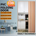 Musi Folding Door Pvc Sliding Door Simple Partition Track Door Kitchen / Bathroom / Bathroom Door. 