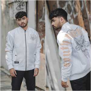 RA Cloth Jaket Bomber Skull Southweek - Jaket Bomber Pria Premium