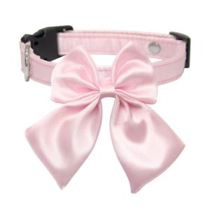 Adjustable Pet Collar Large Bowknot for Training and Walking Multiple Size Color Effective Pet Elegant