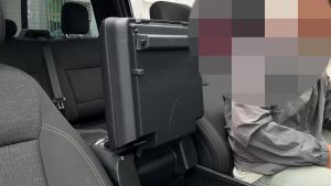 mv1 JeCar Center Console Storage For Ford F150/F250/F350/F450 2021 UP ABS Car Interior Mouldings Accessories B9K4H