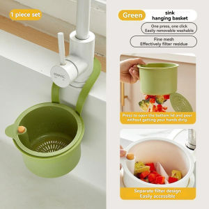 Sink Hanging Strainer Basket Multifunctional Kitchen Garbage Filter Easy Clean Sink Strainer Basket
