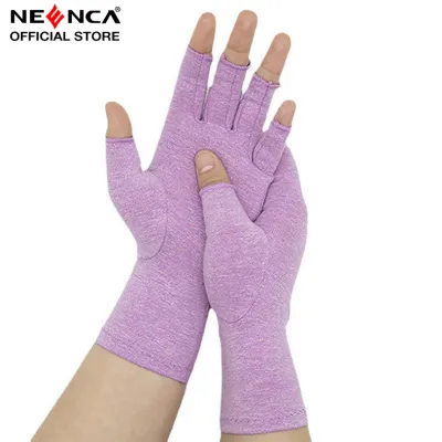 NEENCA Arthritis Hand Compression Gloves Fingerless Breathable & Moisture Wicking Fabric Alleviate Rheumatoid Pains Ease Muscle Tension Cycling Gloves Joint Fishing Fitness Gloves
