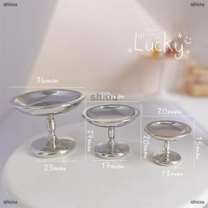 [COD] shiou 1 cái mini Kim Loại trái cây Snack khay mô hình Dollhouse thu nhỏ bánh Dim Sum khay DIY trang trí nhà búp bê phụ kiện