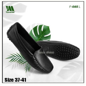 Fanie Shoes - Sepatu Karet Wanita YUMEIDA 085 Size 37-41 Sepatu Kerja Karet Hitam Sepatu Karet Wanita Pantofel Slip On Wanita