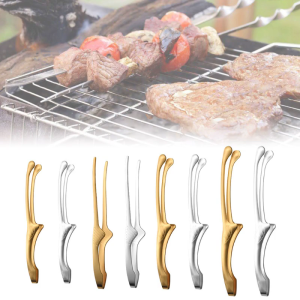 Tự đứng kẹp cho Hàn Quốc & Nhật Bản BBQ Made in Hàn Quốc rau và hải sản Nhíp & pincette sạch