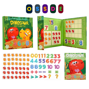 OSSDE Magnetic Math Values 1-20 Operations Book Number Dinosaur Addition Subtraction Early Childhood Education