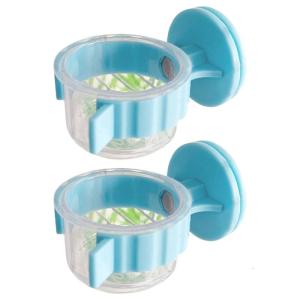 2 cái bền cốc đựng thức ăn dụng cụ nạp thức ăn cho chim Bát với clip Pet Bird bát với clip Vẹt bát uống nước cho dễ dàng tập tin đính kèm