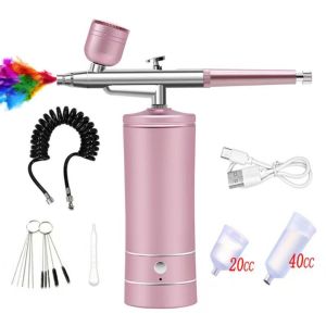 COOLSOOL Cầm tay Máy nén sơn móng nghệ thuật 2 mẫu 360kpa Bàn chải không khí Di động Sạc USB Dụng cụ làm móng nghệ thuật