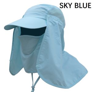 ANTI UV Hat Cap Topi UPF 50+ UV Proof Detachable Gardening Hat Outdoor Fishing Camping Travel Hiking Cap Topi Memancing