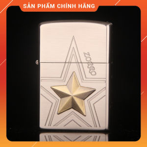 Hộp Quẹt Bật Lửa xăng đá Zorro Z8658 thiết kế họa tiết hình ngôi sao - dùng xăng bấc đá cao cấp ( giao màu ngẫu nhiên )