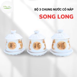 Chung Bi họa tiết Song Long Chầu Nguyệt