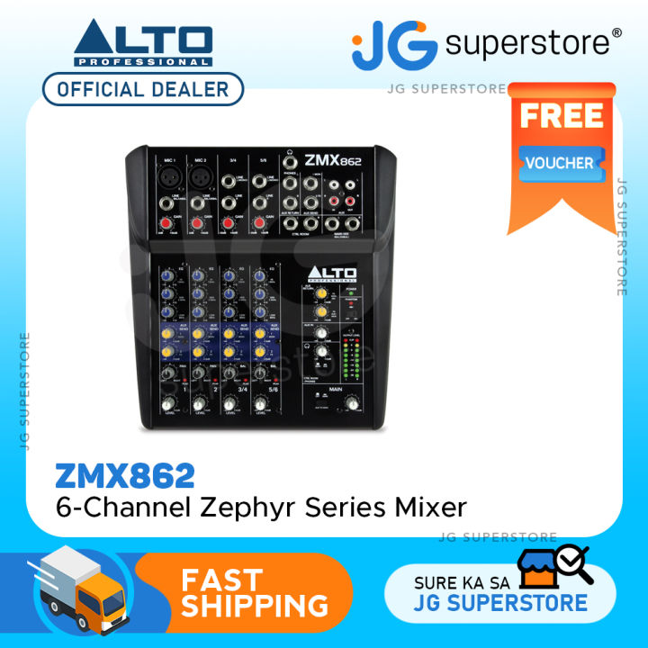 Alto Professional ZMX862 Zephyr Series 6-Channel Compact Sound