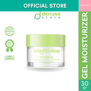 GLAD2GLOW CENTELLA ALLANTOIN SOOTHING MOISTURIZER GEL 30 50 gr Pelembab Wajah Oil Control