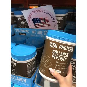 [ ĐỦ BILL STORE + AIR] Collagen Thủy Phân Vital Proteins Collagen Peptides Unflavored 680g Vị Socola_ Live tại Mỹ