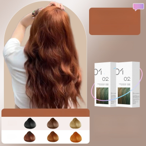 【Will not fade easily】Extract Hair Dye Plant-based Non Stimulating Instant Hair Dye Cream No bleaching Easy To Color Hair Dye Cream