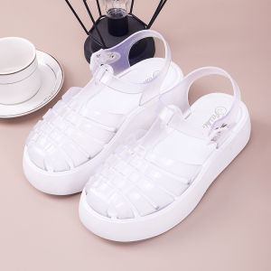 Free Shipping Baotou Sandals New Summer Fashion Thick-Soled Casual WomenS Shoes Roman-Style Flat Beach Sandals WomenS Flat-Heeled Sandals WomenS Flat-Heeled Sandals
